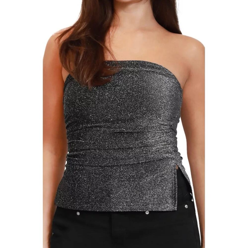 NWT Size L Madden Girl Sparkly Tube Top - Picture 4 of 4
